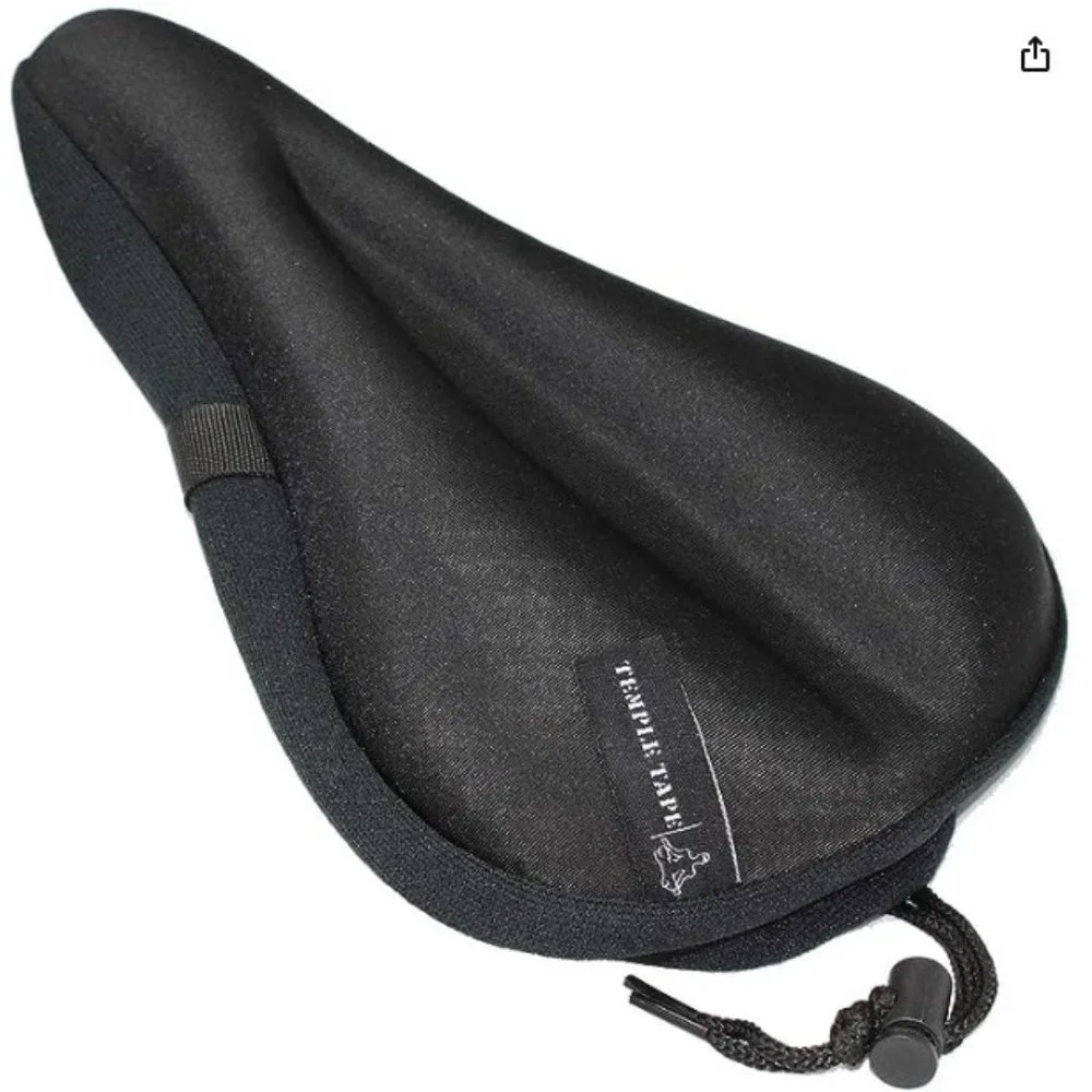 Temple Tape Ultra Gel Bike Seat Cushion - Picture 1 of 6